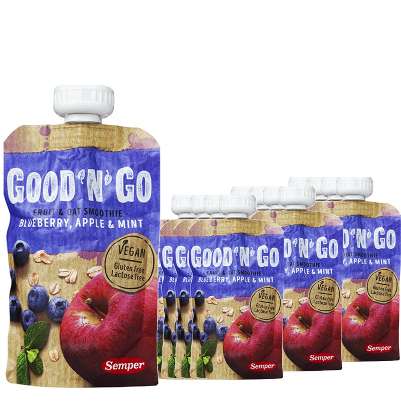 Havre- och Fruktsmoothie Blueberry, Apple & Mint 12-pack - 34% rabatt